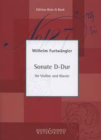 Furtwaengler, W: Sonate D-Dur D major