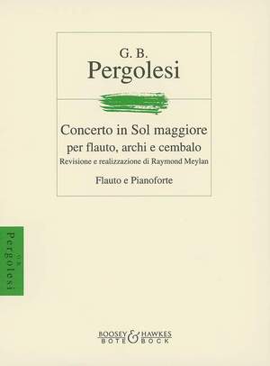 Pergolesi, G B: Flute Concerto In G Major