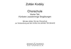 Kodály, Z: Chorschule Vol. 4