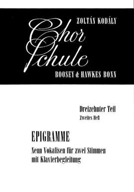 Kodály, Z: Chorschule Vol. 13/2