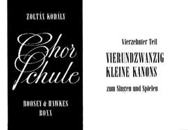 Kodály, Z: Chorschule Vol. 14