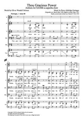 Grainger: Thou Gracious Power