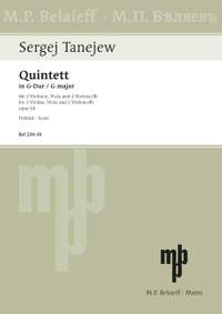 Tanejev, S: Quintett G-Dur G major op. 14