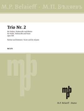 Gretchaninow, A: Klaviertrio Nr. 2 G-Dur G major op. 128