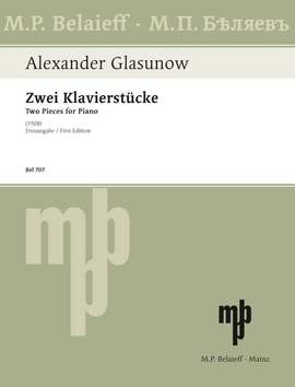 Glazunov, A: Zwei Klavierstücke o. op.