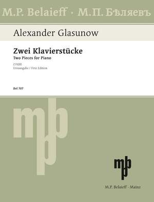 Glazunov, A: Zwei Klavierstücke o. op.