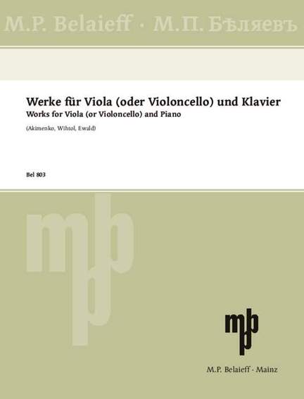 Works for Viola (or Cello) and Piano