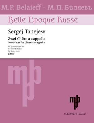 Tanejev, S: Zwei Chöre a cappella op. 8+10