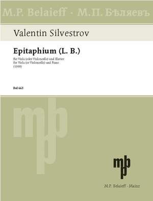 Silvestrov, V: Epitaphium (L. B.)