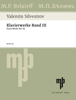 Silvestrov, V: Piano Works Volume 3
