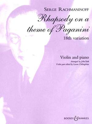 Rachmaninoff, S: Rhapsody on a Theme of Paganini