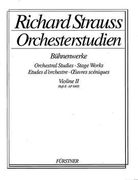 Strauss, R: Orchesterstudien aus seinen Bühnenwerken: Violine II Vol. 2