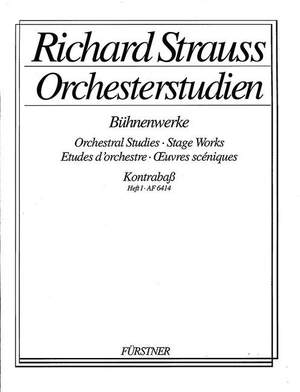 Strauss, R: Orchesterstudien aus seinen Bühnenwerken: Kontrabass Vol. 1