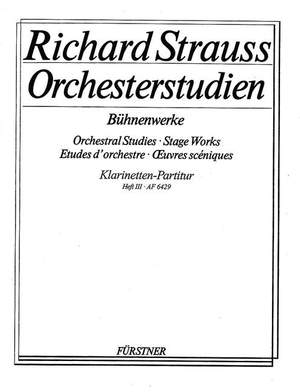 Strauss, R: Orchestral Studies Stage Works: Clarinet Vol. 3