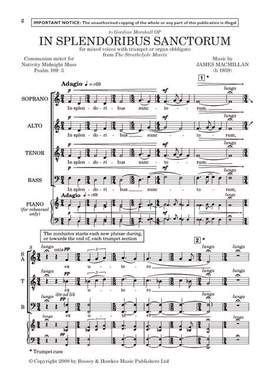 MacMillan, J: In splendoribus sanctorum