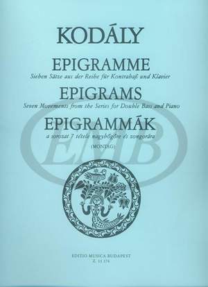 Kodály, Z: Epigrams