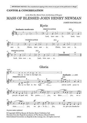 MacMillan, J: Mass of Blessed John Henry Newman