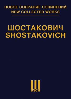 Shostakovich: Piano Concerto No. 1 op. 35 (Piano Score)