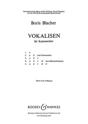 Blacher, B: Vokalisen