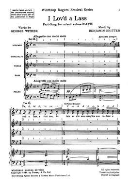 Britten: I Lov'd a Lass