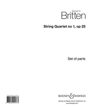 Baron Britten, E B: String Quartet 1 In D op. 25