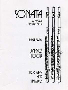 Hook, J: Sonate G-Dur G major op. 83/4