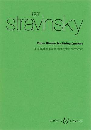 Stravinsky, I: Three Pieces for String Quartet