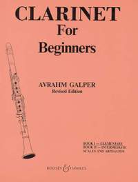 Galper, A: Clarinet for Beginners Vol. 1