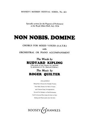 Quilter, R: Non Nobis, Domine No. 461