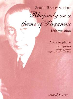 Rachmaninoff, S: Rhapsody on a Theme of Paganini