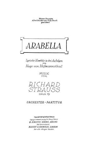 Strauss, R: Arabella op. 79