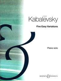 Kabalevsky, D: Five Easy Variations op. 51