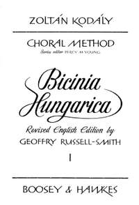 Kodály, Z: Choral Method Vol. 11/1