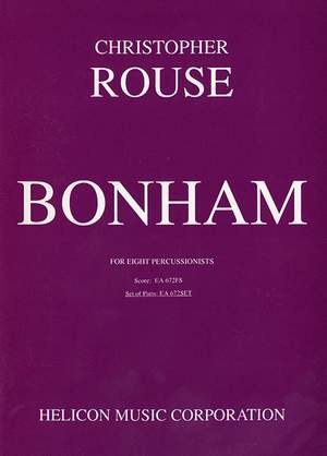 Rouse, C: Bonham for 8 Percussionists