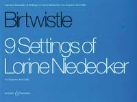 Birtwistle: 9 Settings of Lorine Niedecker