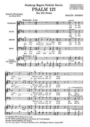 Kodály, Z: Der 121. Psalm