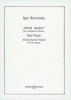 Stravinsky, I: Pater Noster