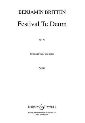 Britten: Festival Te Deum op. 32