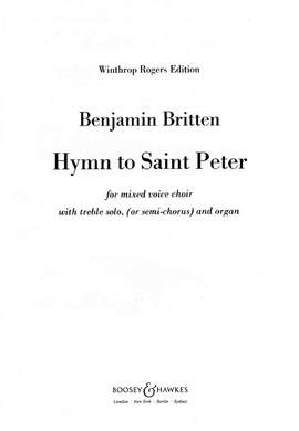 Britten: Hymn to Saint Peter op. 56a
