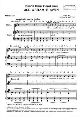 Britten: Friday Afternoons op. 7/12