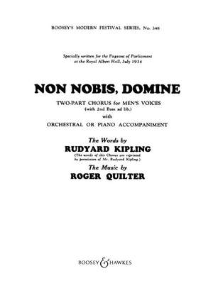 Quilter, R: Non Nobis, Domine No. 348