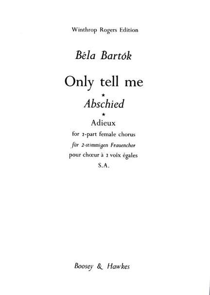 Bartók, B: Abschied OCTB 1670