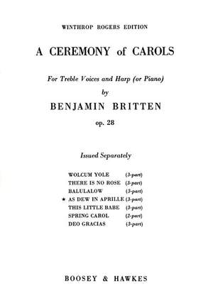 Britten: A Ceremony of Carols op. 28
