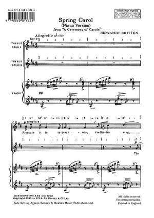 Britten: A Ceremony of Carols op. 28