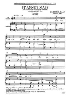 MacMillan, J: St Anne's Mass