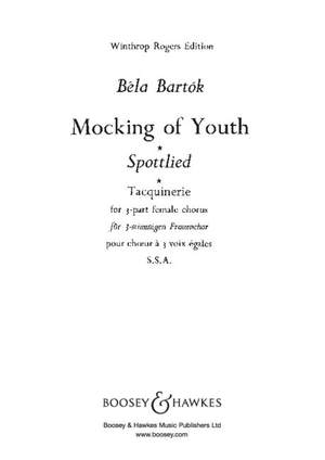 Bartók, B: Mocking of Youth