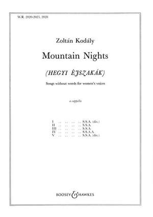 Kodály, Z: Mountain Nights No. 2020