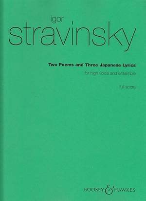 Stravinsky, I: Two Poems by K. Balmont
