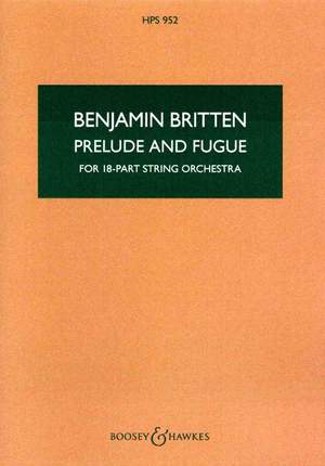 Britten: Prelude and Fugue op. 29 HPS 952