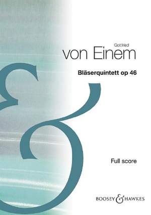 Einem, G v: Bläserquintett op. 46 HPS 920